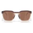 Image of Oakley Hestn SQ Sunglasses - Matte Rootbeer Frame / Prizm Tungsten Lens