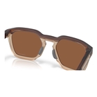 Image of Oakley Hestn SQ Sunglasses - Matte Rootbeer Frame / Prizm Tungsten Lens