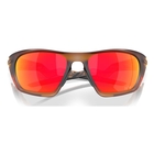 Image of Oakley Lateralis Prizm Sunglasses - Matte Dark Amber Frame / Prizm Ruby Lenses