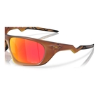 Image of Oakley Lateralis Prizm Sunglasses - Matte Dark Amber Frame / Prizm Ruby Lenses