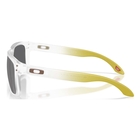 Image of Oakley Holbrook Prizm Polarized Sunglasses - Matte Clear Frame / Prizm Black Polarized Lens