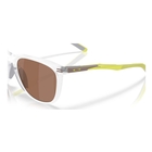 Image of Oakley Thurso Prizm Polarized Sunglasses - Matte Clear Frame / Prizm Tungsten Polarized Lens