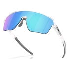 Image of Oakley Corridor Sq Sunglasses - Matte Clear Frame / Prizm Sapphire Lens