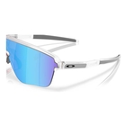 Image of Oakley Corridor Sq Sunglasses - Matte Clear Frame / Prizm Sapphire Lens