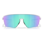 Image of Oakley Corridor Sq Sunglasses - Matte Clear Frame / Prizm Sapphire Lens