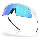 Image of Oakley RSLV Lite Sunglasses - Matte White Frame / Prizm Sapphire Lens