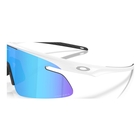 Image of Oakley RSLV Lite Sunglasses - Matte White Frame / Prizm Sapphire Lens