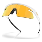 Image of Oakley RSLV Lite Sunglasses - Matte White Frame / Prizm 24K Lens
