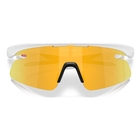 Image of Oakley RSLV Lite Sunglasses - Matte White Frame / Prizm 24K Lens