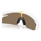 Image of Oakley RSLV Lite Sunglasses - Matte White Frame / Prizm 24K Lens
