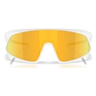 Image of Oakley RSLV 141 Sunglasses - Matte White Frame / Prizm 24K Lens