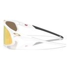 Image of Oakley RSLV 141 Sunglasses - Matte White Frame / Prizm 24K Lens