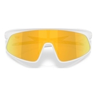 Image of Oakley RSLV 141 Sunglasses - Matte White Frame / Prizm 24K Lens