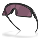 Image of Oakley RSLV 141 Sunglasses - Matte Black Frame / Prizm Road Black Lens
