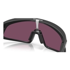 Image of Oakley RSLV 141 Sunglasses - Matte Black Frame / Prizm Road Black Lens