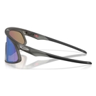 Image of Oakley RSLV 141 Sunglasses - Matte Grey Frame / Prizm Sapphire Lens