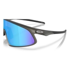 Image of Oakley RSLV 141 Sunglasses - Matte Grey Frame / Prizm Sapphire Lens