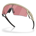 Image of Oakley Sphaera Strike Sunglasses - Matte Sand Frame / Prizm Dark Golf Lens