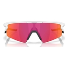 Image of Oakley Sphaera Strike Sunglasses - Matte White Frame / Prizm Field Lens