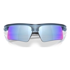 Image of Oakley Bisphaera Speed Sunglasses - Matte Transparent Abyss Frame / Prizm Deep Water Polarized Lens