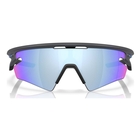 Image of Oakley Sphaera Slash Polarized Sunglasses - Matt Carbon Frame / Prizm Deep Water Polarized Lens