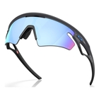 Image of Oakley Sphaera Slash Polarized Sunglasses - Matt Carbon Frame / Prizm Deep Water Polarized Lens
