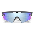 Image of Oakley Sphaera Slash Polarized Sunglasses - Matt Carbon Frame / Prizm Deep Water Polarized Lens