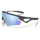 Image of Oakley Sphaera Slash Polarized Sunglasses - Matt Carbon Frame / Prizm Deep Water Polarized Lens