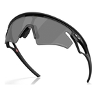 Image of Oakley Sphaera Slash Polarized Sunglasses - Matte Black Frame / Prizm Black Polarized Lens
