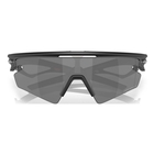 Image of Oakley Sphaera Slash Polarized Sunglasses - Matte Black Frame / Prizm Black Polarized Lens