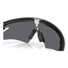 Image of Oakley Sphaera Slash Polarized Sunglasses - Matte Black Frame / Prizm Black Polarized Lens