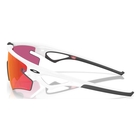 Image of Oakley Sphaera Slash Sunglasses - Matte White Frame / Prizm Field Lens