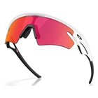 Image of Oakley Sphaera Slash Sunglasses - Matte White Frame / Prizm Field Lens