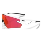 Image of Oakley Sphaera Slash Sunglasses - Matte White Frame / Prizm Field Lens