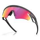 Image of Oakley Sphaera Slash Sunglasses - Matt Carbon Frame / Prizm Road Lens