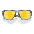 Image of Oakley Lateralis Polarized Sunglasses - Matte Transparent Abyss Frame / Prizm 24K Polarized Lenses