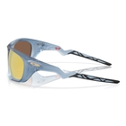 Image of Oakley Lateralis Polarized Sunglasses - Matte Transparent Abyss Frame / Prizm 24K Polarized Lenses