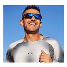 Image of Oakley Bisphaera Polarized Sunglasses - Matte Grey Camo Frame / Prizm Sapphire Polarized Lens