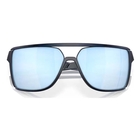 Image of Oakley Castel Prizm Polarized Sunglasses - Matte Translucent Blue Frame / Prizm Deep Water Polarized Lens