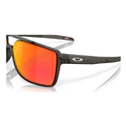 Image of Oakley Castel Prizm Sunglasses - Matte Grey Smoke Frame / Prizm Ruby Lens