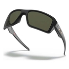 Image of Oakley Double Edge Sunglasses - Matte Black / Dark Grey Lens