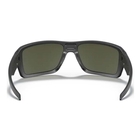 Image of Oakley Double Edge Sunglasses - Matte Black / Dark Grey Lens