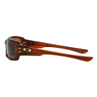 Image of Oakley Fives Squared Sunglasses - Polished Rootbeer Frame/Dark Bronze Lens