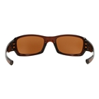 Image of Oakley Fives Squared Sunglasses - Polished Rootbeer Frame/Dark Bronze Lens