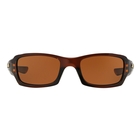 Image of Oakley Fives Squared Sunglasses - Polished Rootbeer Frame/Dark Bronze Lens