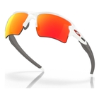 Image of Oakley Flak 2.0 XL Prizm Sunglasses - Polished White Frame/Prizm Ruby Lens