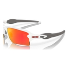 Image of Oakley Flak 2.0 XL Prizm Sunglasses - Polished White Frame/Prizm Ruby Lens