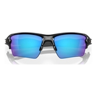 Image of Oakley Flak 2.0 XL Prizm Polarized Sunglasses - Polished Black Frame/Prizm Sapphire Polarized Lens