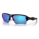 Image of Oakley Flak 2.0 XL Prizm Polarized Sunglasses - Polished Black Frame/Prizm Sapphire Polarized Lens