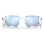 Image of Oakley Flak 2.0 XL Prizm Polarized Sunglasses - Polished White Frame/Prizm Deep Water Polarized Lens